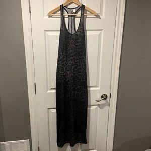 Ombré leopard maxi dress